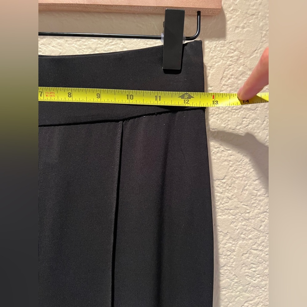 NWT COS Pintucked Black Flared Legs Black Trousers Pull On Pants Size XS - Picture 13 of 13